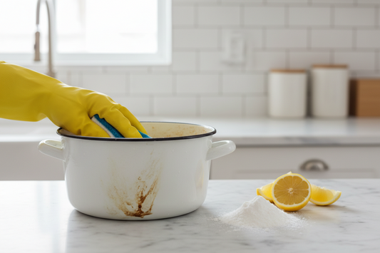 How to Remove Stains from Enamel Pot