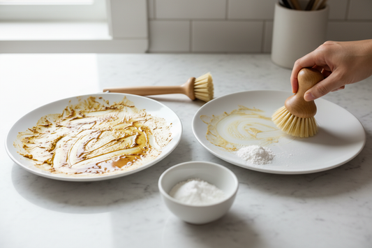 How to Remove Stains from White Plates