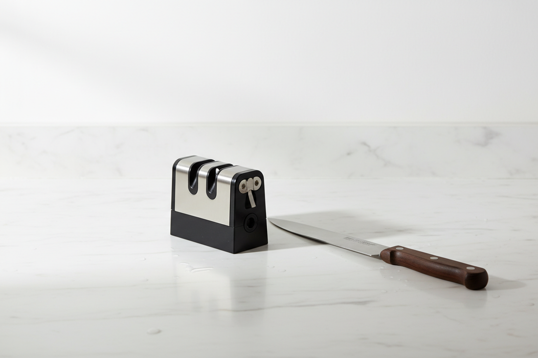 How to Sharpen a Kitchen Knife with a Sharpener