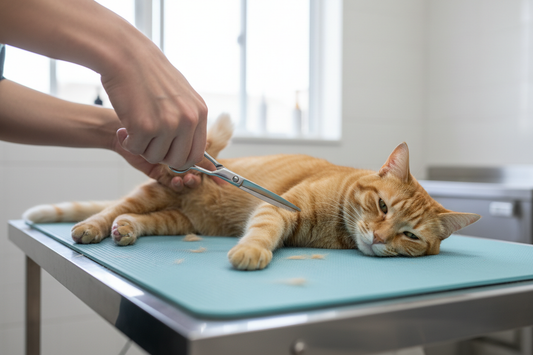 How to Trim Cat Fur Around Bottom