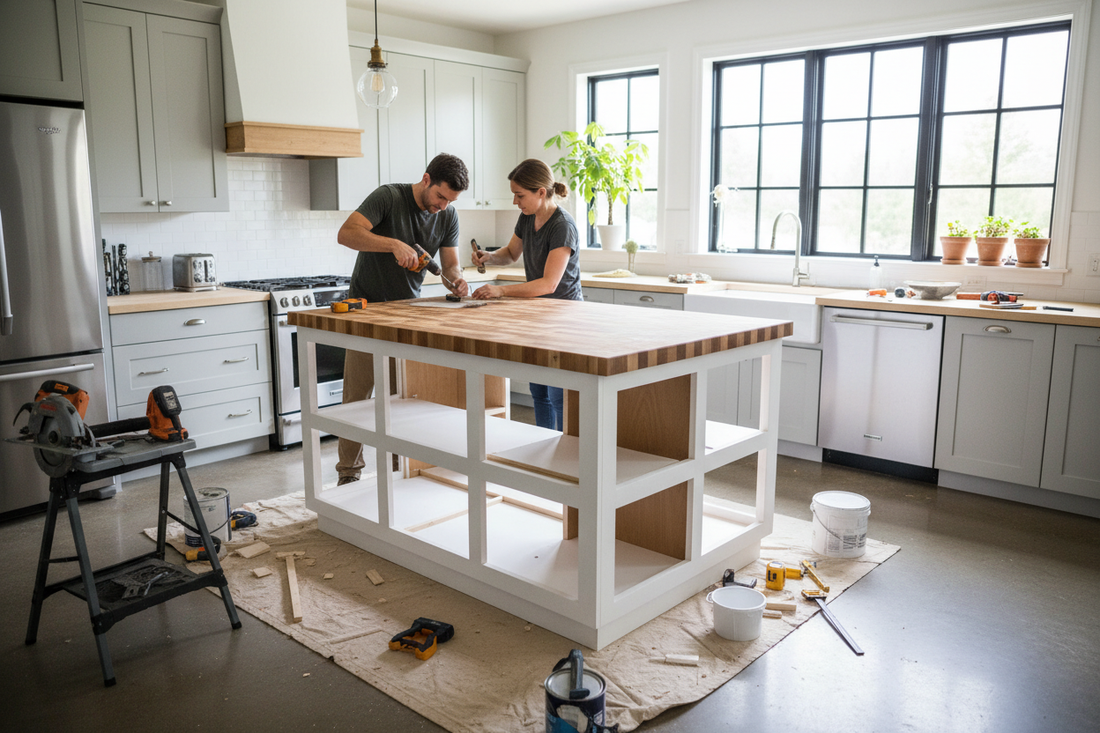 How to Build a Kitchen Island from Scratch