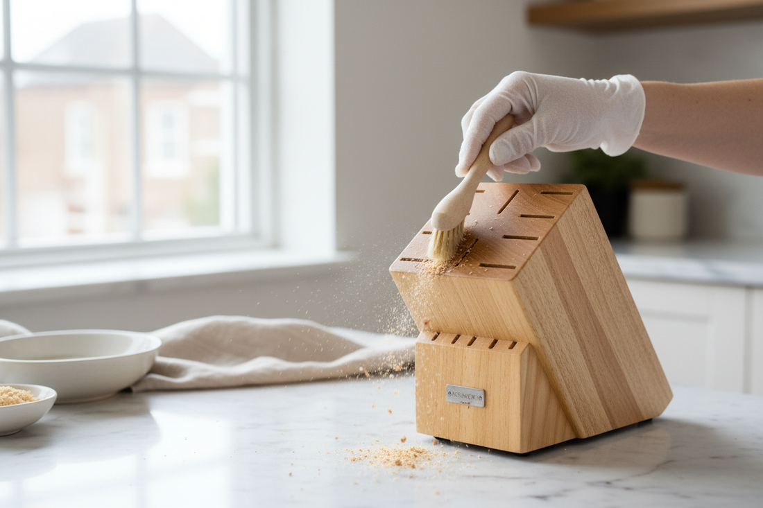 How to Clean a Knife Block (Remove Crumbs, Bacteria, and Mold)