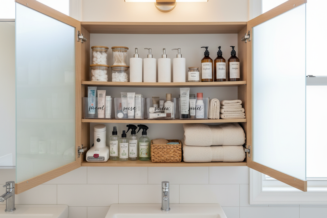 How to Organize a Bathroom Cabinet