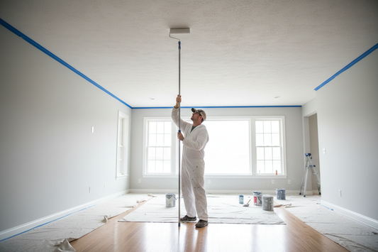 How to Paint a Ceiling Without Getting Paint on the Walls