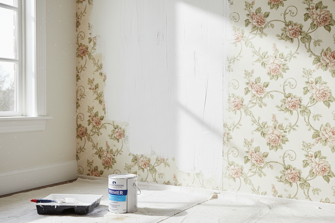How to Paint Over Wallpaper: When It Works and How to Do It Right