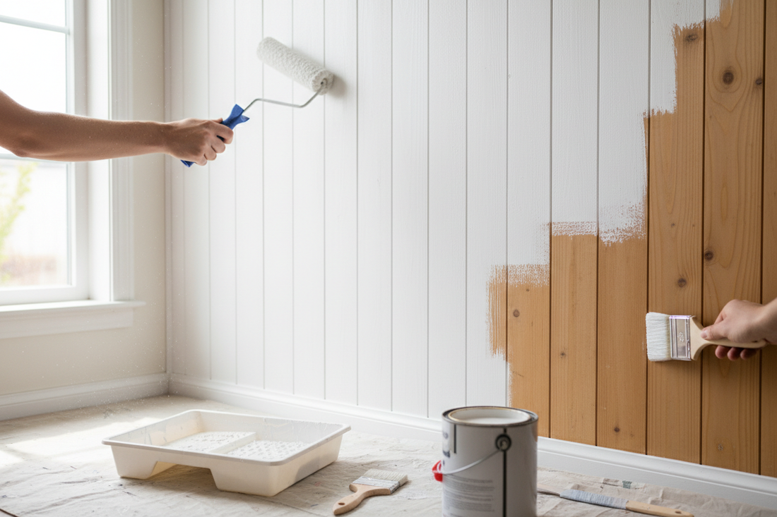 How to Paint Wood Paneling: The Complete Guide to Covering Grooved Panels