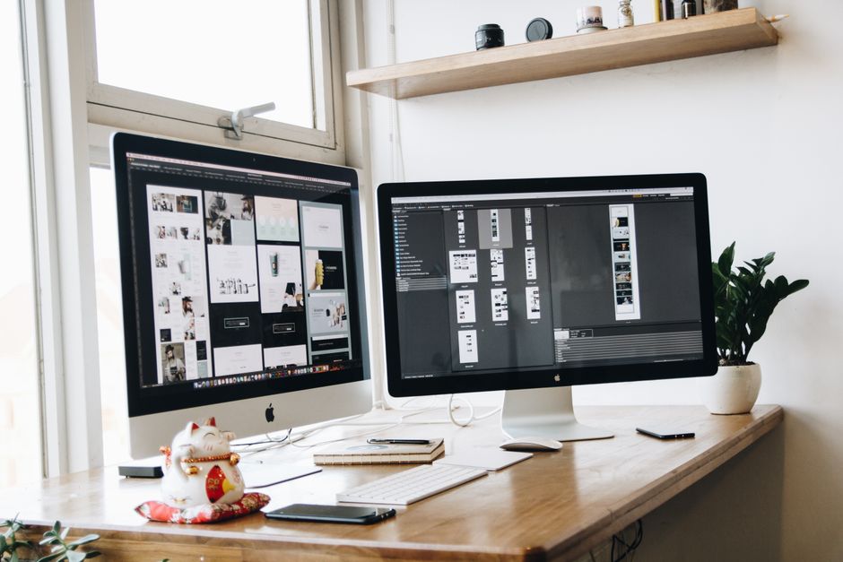 How to Organize a Shared Home Office With Two Desks in a Small Room