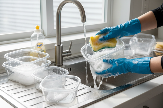 How to Clean Plastic Food Containers (Remove Grease and Residue Completely)