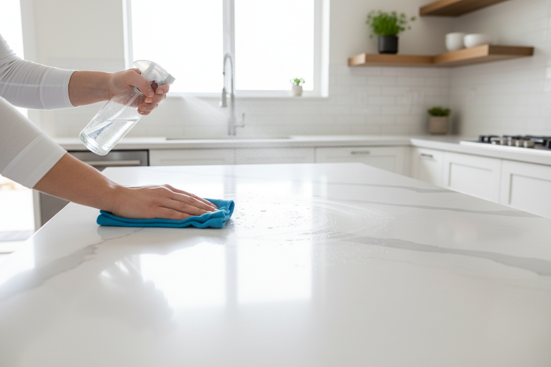How to Clean Quartz Countertops: Easy Daily Care and Stain Removal
