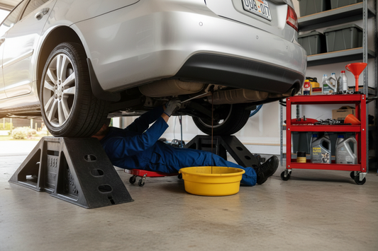 How to Change Car Oil Without a Lift
