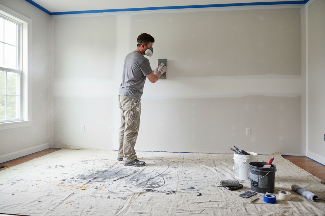 How to Sand Walls Before Painting: When It's Necessary and How to Do It Right
