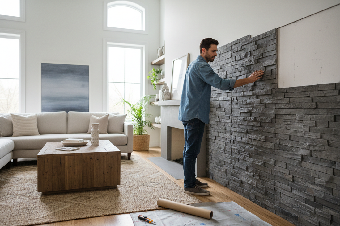 How to Create an Accent Wall with Stone