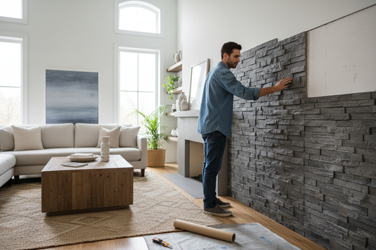 How to Create an Accent Wall with Stone