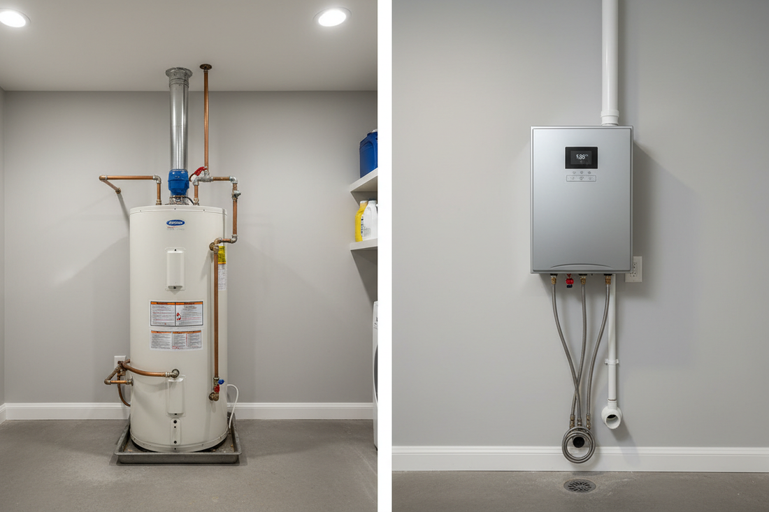 Tankless Water Heater vs Tank Water Heater