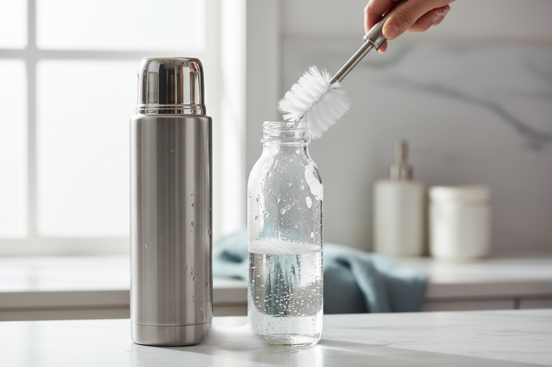 How to Clean a Thermos and Water Bottle (Deep Clean Every Part)