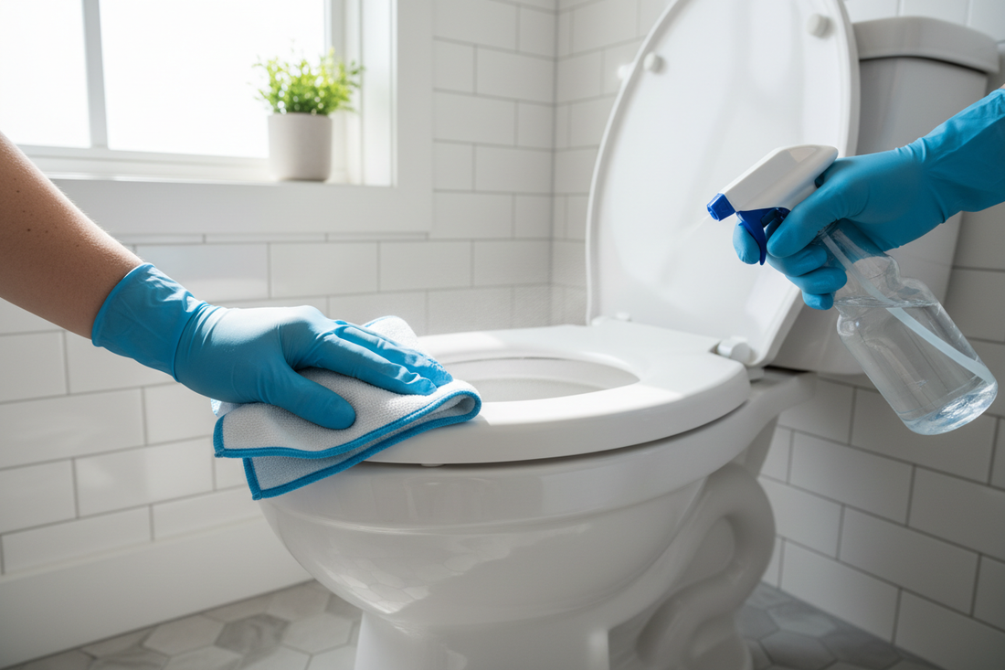How to Clean a Toilet Seat (Properly Disinfected, Top and Bottom)