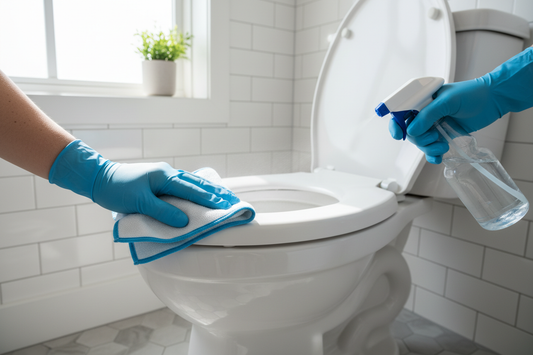 How to Clean a Toilet Seat (Properly Disinfected, Top and Bottom)