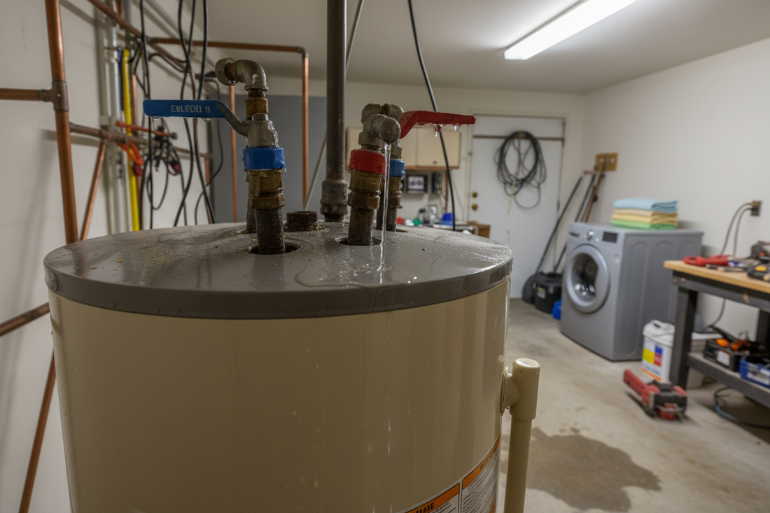 Water Heater Leaking from Top
